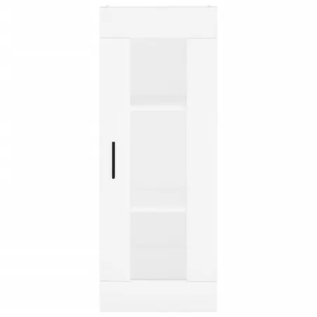 Buffet haut Blanc 34,5x34x180 cm Bois d'ingénierie