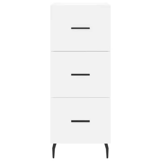 Buffet haut Blanc 34,5x34x180 cm Bois d'ingénierie