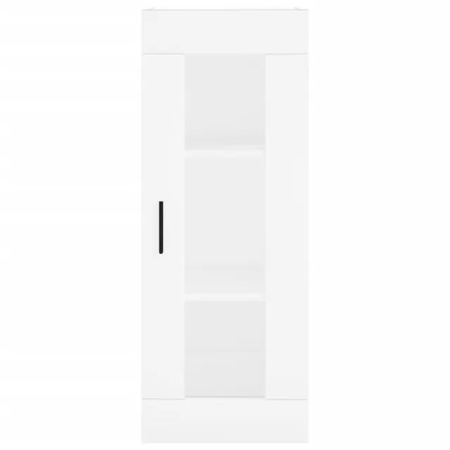 Buffet haut Blanc 34,5x34x180 cm Bois d'ingénierie