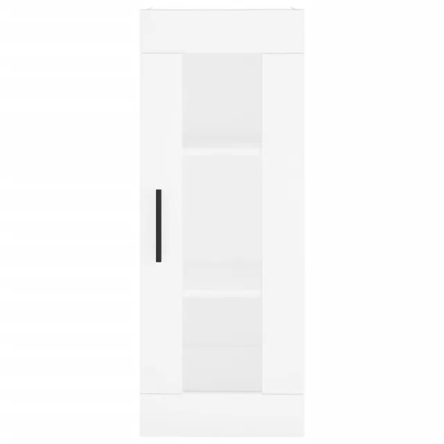 Buffet haut Blanc 34,5x34x180 cm Bois d'ingénierie