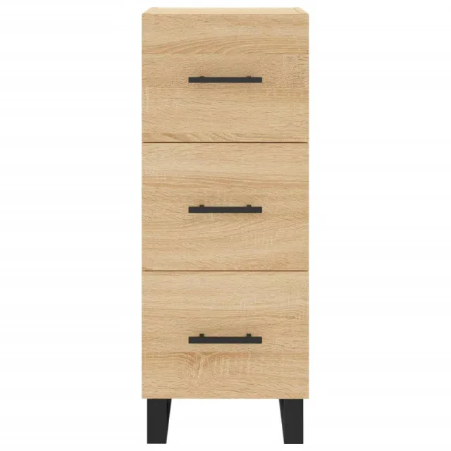 Buffet haut Chêne sonoma 34,5x34x180 cm Bois d'ingénierie