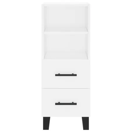 Buffet haut Blanc 34,5x34x180 cm Bois d'ingénierie