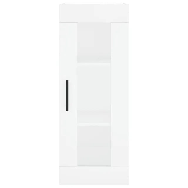 Buffet haut Blanc 34,5x34x180 cm Bois d'ingénierie