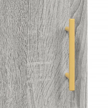 Buffet haut Sonoma gris 34,5x34x180 cm Bois d'ingénierie