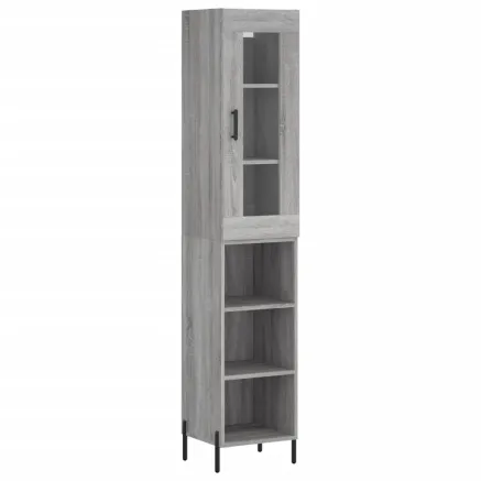Buffet haut Sonoma gris 34,5x34x180 cm Bois d'ingénierie 2