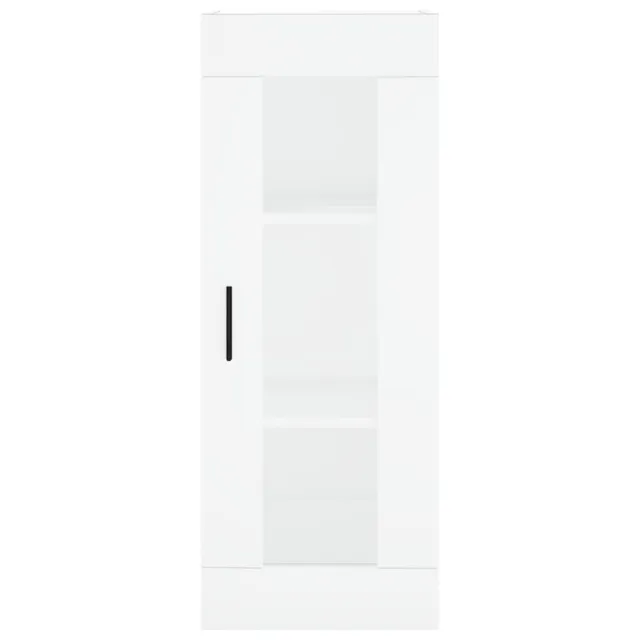 Buffet haut Blanc 34,5x34x180 cm Bois d'ingénierie