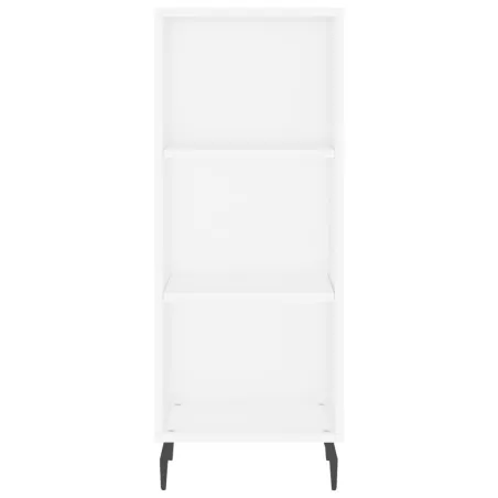 Buffet haut Blanc 34,5x34x180 cm Bois d'ingénierie