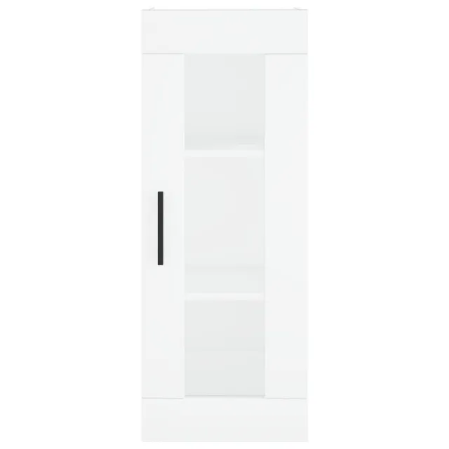 Buffet haut Blanc 34,5x34x180 cm Bois d'ingénierie