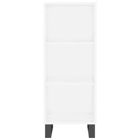 Buffet haut Blanc 34,5x34x180 cm Bois d'ingénierie