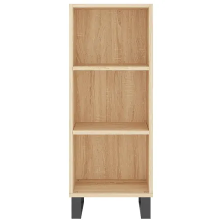 Buffet haut Chêne sonoma 34,5x34x180 cm Bois d'ingénierie