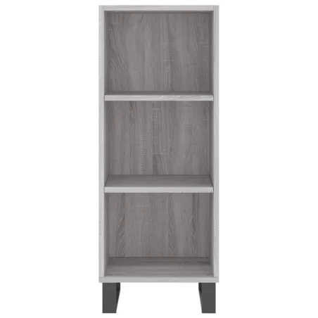 Buffet haut Sonoma gris 34,5x34x180 cm Bois d'ingénierie