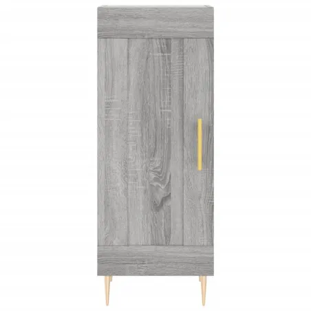 Buffet haut Sonoma gris 34,5x34x180 cm Bois d'ingénierie