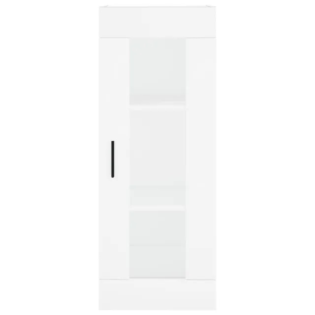 Buffet haut Blanc 34,5x34x180 cm Bois d'ingénierie