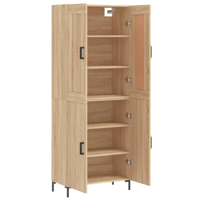 Buffet haut Chêne sonoma 69,5x34x180 cm Bois d'ingénierie