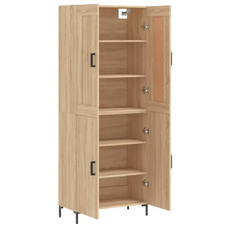 Buffet haut Chêne sonoma 69,5x34x180 cm Bois d'ingénierie