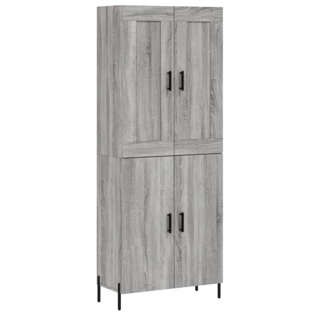 Buffet haut Sonoma gris 69,5x34x180 cm Bois d'ingénierie