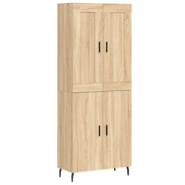 Buffet haut Chêne sonoma 69,5x34x180 cm Bois d'ingénierie