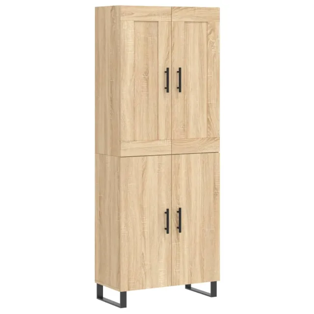 Buffet haut Chêne sonoma 69,5x34x180 cm Bois d'ingénierie