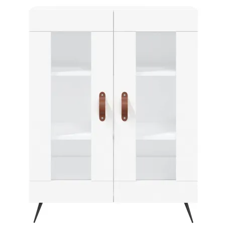 Buffet haut Blanc 69,5x34x180 cm Bois d'ingénierie