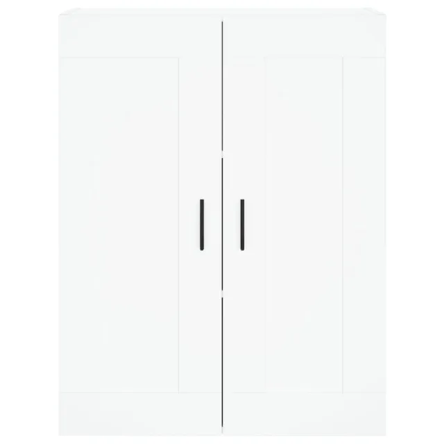 Buffet haut Blanc 69,5x34x180 cm Bois d'ingénierie