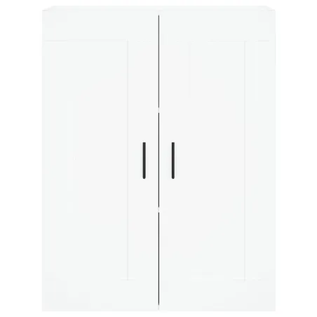 Buffet haut Blanc 69,5x34x180 cm Bois d'ingénierie