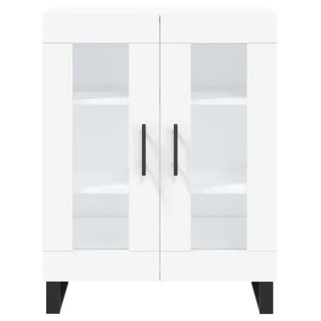 Buffet haut Blanc 69,5x34x180 cm Bois d'ingénierie