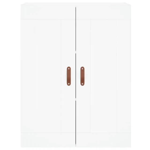 Buffet haut Blanc 69,5x34x180 cm Bois d'ingénierie