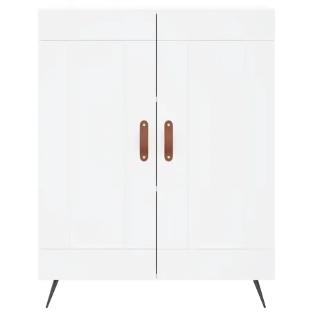 Buffet haut Blanc 69,5x34x180 cm Bois d'ingénierie