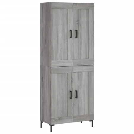 Buffet haut Sonoma gris 69,5x34x180 cm Bois d'ingénierie
