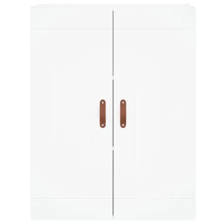 Buffet haut Blanc 69,5x34x180 cm Bois d'ingénierie