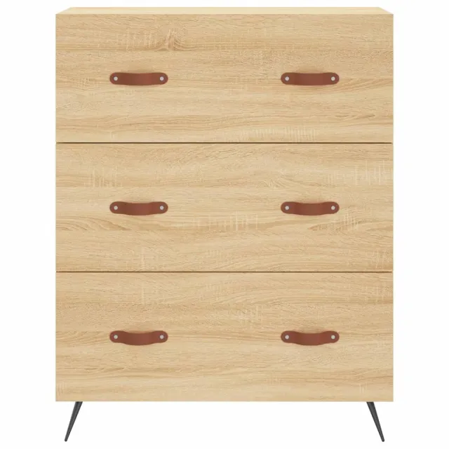 Buffet haut Chêne sonoma 69,5x34x180 cm Bois d'ingénierie