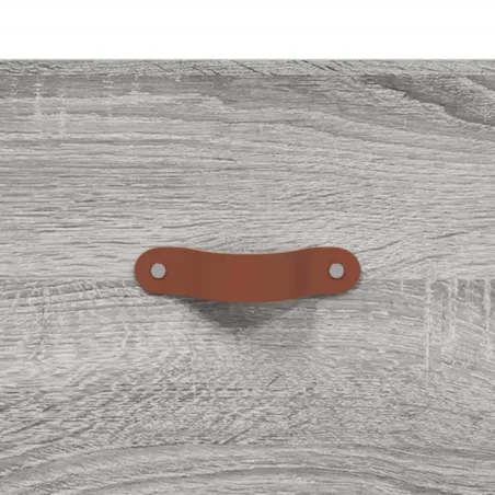 Buffet haut Sonoma gris 69,5x34x180 cm Bois d'ingénierie