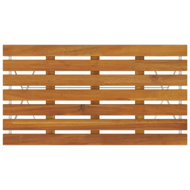 Table de bistro pliante 100x54x71cm Bois acacia solide et acier