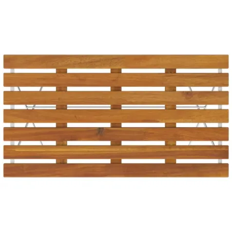 Table de bistro pliante 100x54x71cm Bois acacia solide et acier