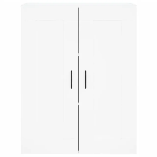 Buffet haut Blanc 69,5x34x180 cm Bois d'ingénierie