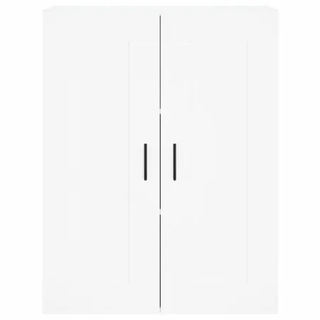 Buffet haut Blanc 69,5x34x180 cm Bois d'ingénierie