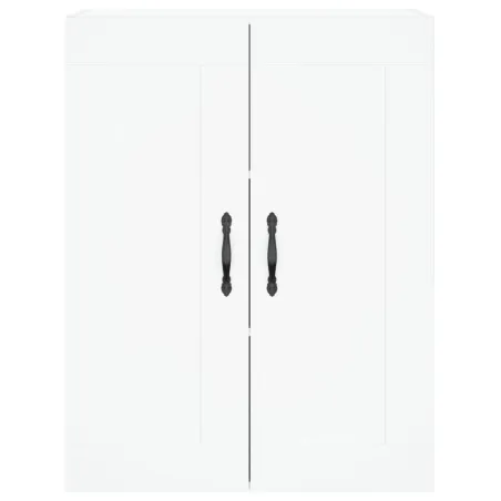 Buffet haut Blanc 69,5x34x180 cm Bois d'ingénierie