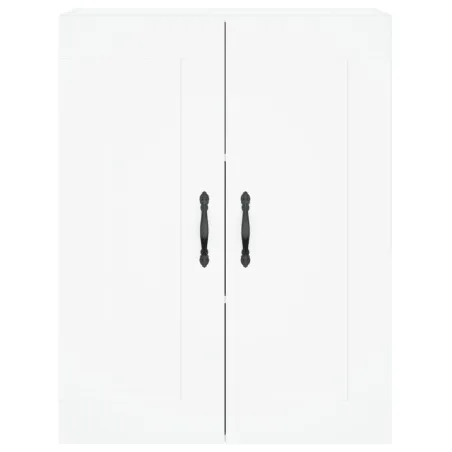 Buffet haut Blanc 69,5x34x180 cm Bois d'ingénierie