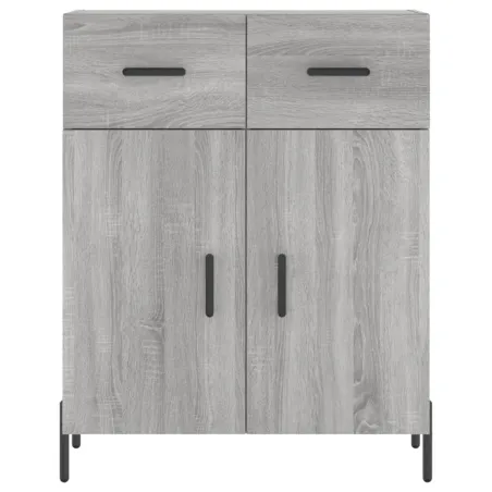 Buffet haut Sonoma gris 69,5x34x180 cm Bois d'ingénierie