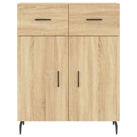 Buffet haut Chêne sonoma 69,5x34x180 cm Bois d'ingénierie