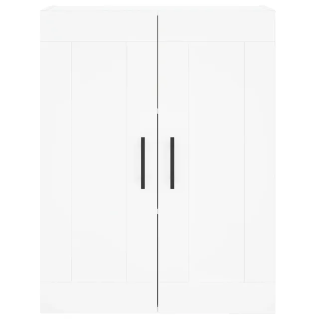 Buffet haut Blanc 69,5x34x180 cm Bois d'ingénierie