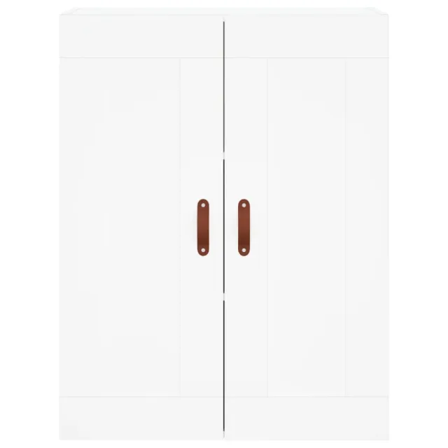 Buffet haut Blanc 69,5x34x180 cm Bois d'ingénierie