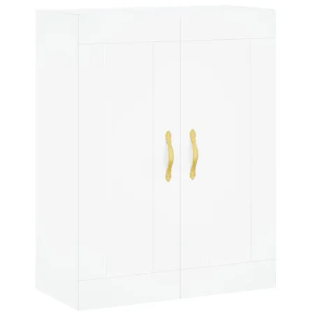 Buffet haut Blanc 69,5x34x180 cm Bois d'ingénierie