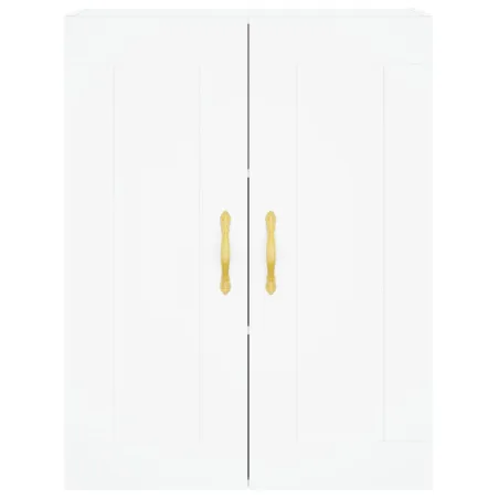 Buffet haut Blanc 69,5x34x180 cm Bois d'ingénierie