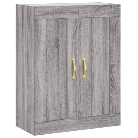 Buffet haut Sonoma gris 69,5x34x180 cm Bois d'ingénierie