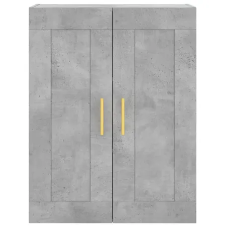 Buffet haut Gris béton 69,5x34x180 cm Bois d'ingénierie