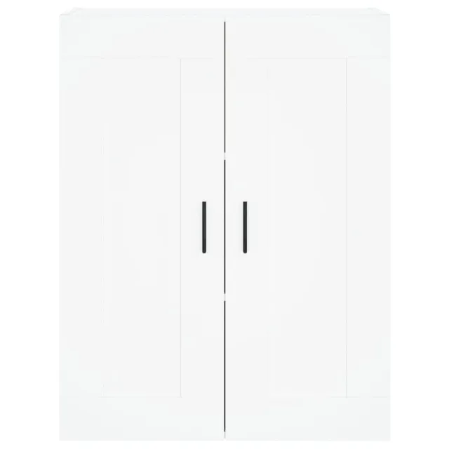 Buffet haut Blanc 69,5x34x180 cm Bois d'ingénierie