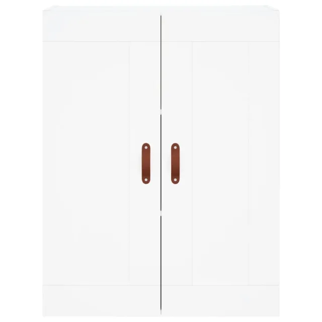 Buffet haut Blanc 69,5x34x180 cm Bois d'ingénierie