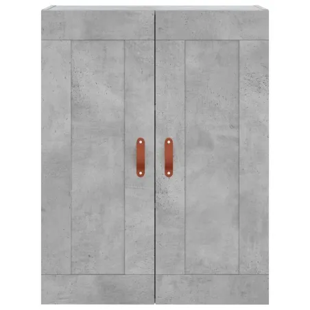 Buffet haut Gris béton 69,5x34x180 cm Bois d'ingénierie