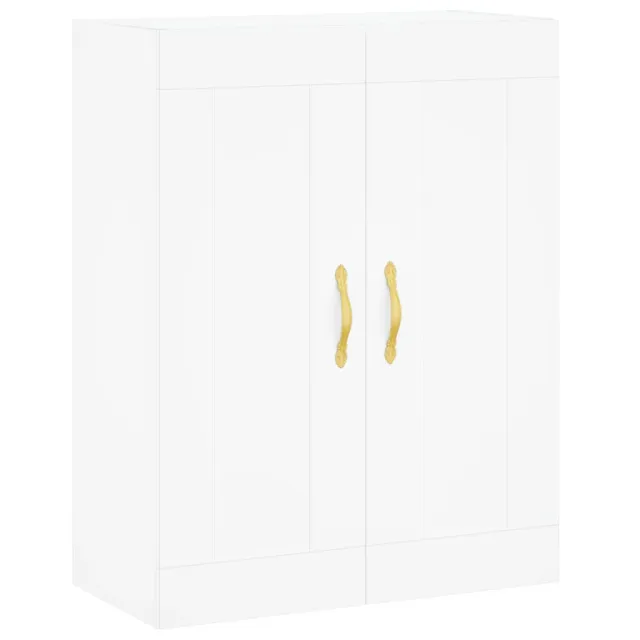 Buffet haut Blanc 69,5x34x180 cm Bois d'ingénierie